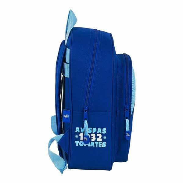 Child bag Real Zaragoza Blue Light Blue 27 x 33 x 10 cm
