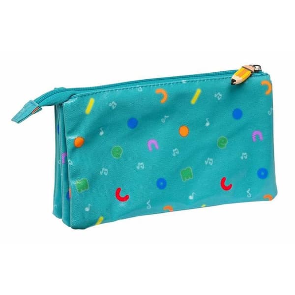 Triple Carry-all CoComelon Back to Class Light Blue 22 x 12 x 3 cm