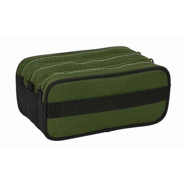 Triple Carry-all Safta Dark Forest Green 21,5 x 10 x 8 cm