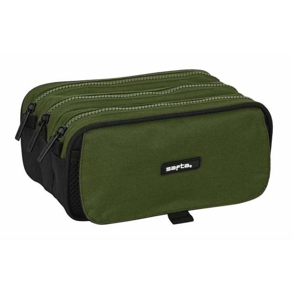 Triple Carry-all Safta Dark Forest Green 21,5 x 10 x 8 cm