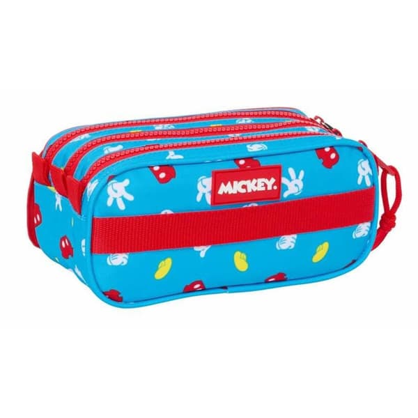 Triple Carry-all Mickey Mouse Fantastic Blue Red 21,5 x 10 x 8 cm