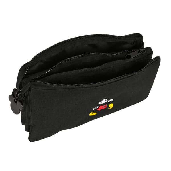 Triple Carry-all Mickey Mouse Black 22 x 12 x 3 cm