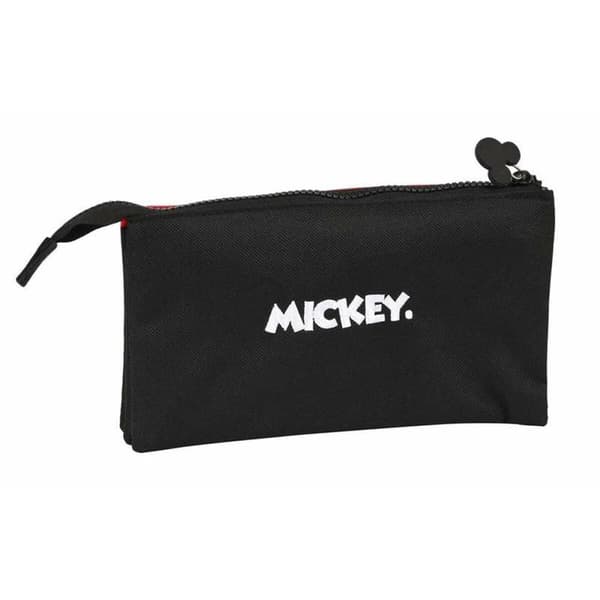 Triple Carry-all Mickey Mouse Mickey mood Black Red 22 x 12 x 3 cm