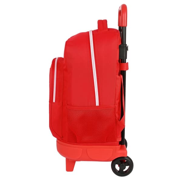 School Rucksack with Wheels Sevilla Fútbol Club Red 33 X 45 X 22 cm