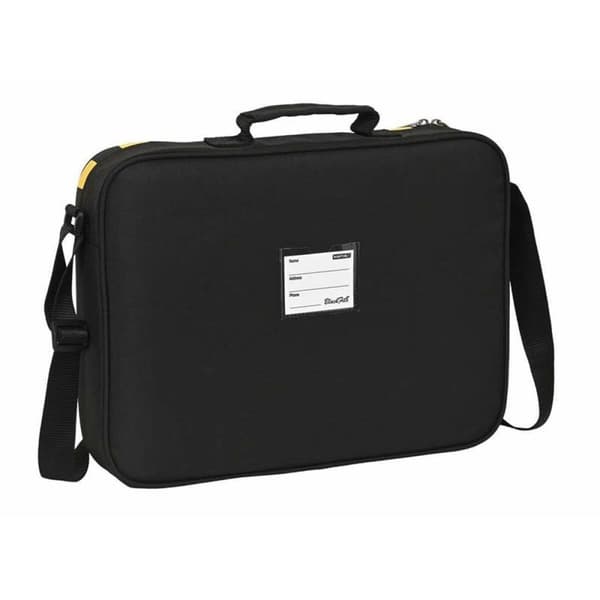 School Satchel BlackFit8 Zone Black 38 x 28 x 6 cm