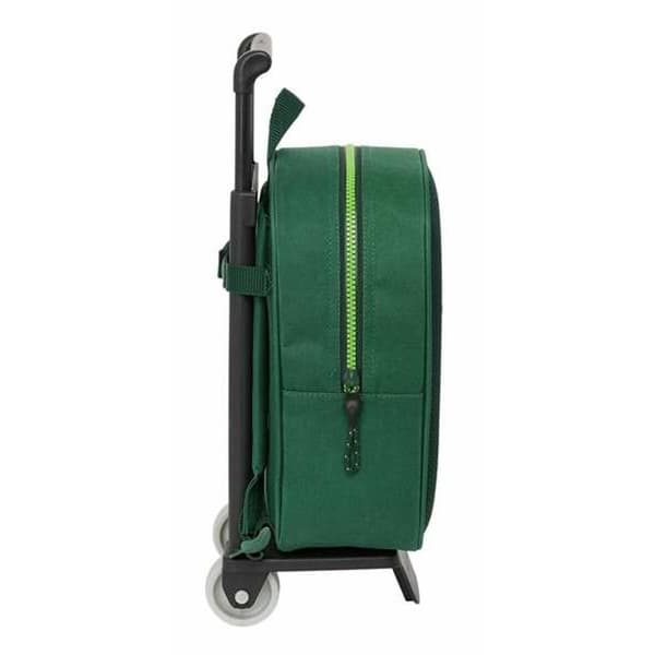 School Rucksack with Wheels Real Betis Balompié 22 x 27 x 10 cm