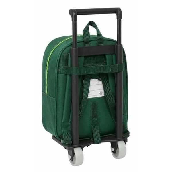 School Rucksack with Wheels Real Betis Balompié 22 x 27 x 10 cm
