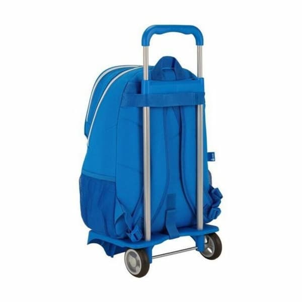 School Rucksack with Wheels 905 RCD Espanyol Blue White 32 x 44 x 16 cm