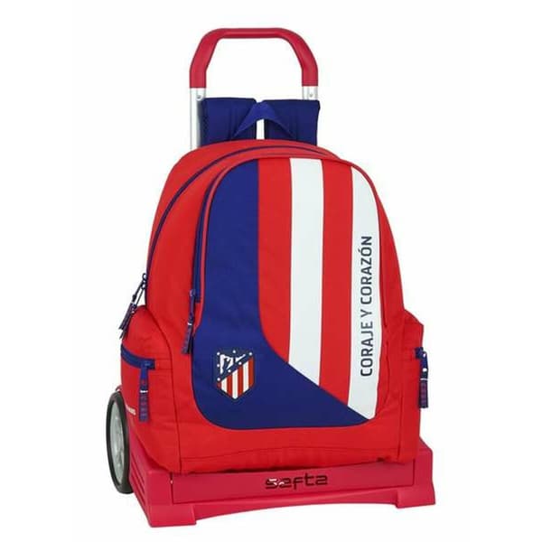 School Rucksack with Wheels Atlético Madrid