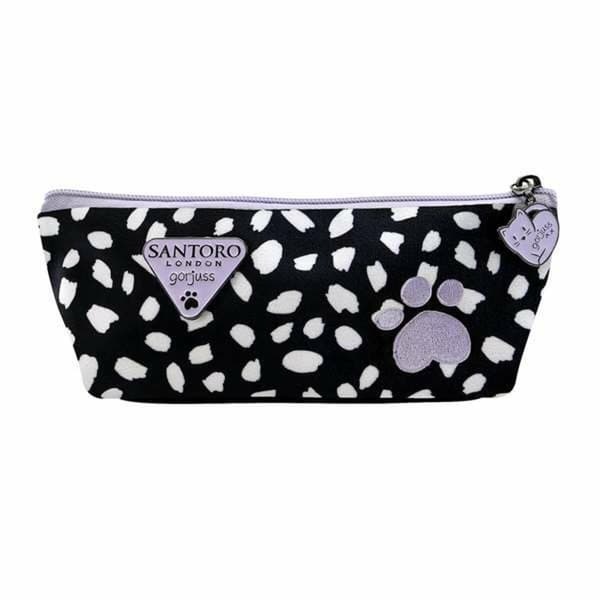 School Case Gorjuss Smitten Kitten White Black