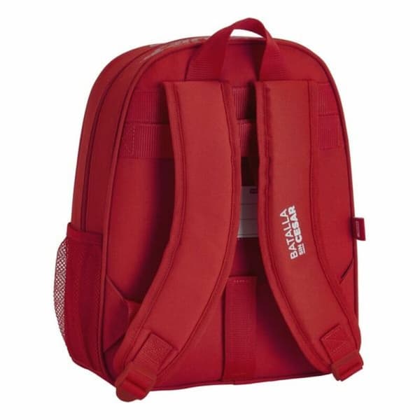 School Bag Real Sporting de Gijón Red 27 x 33 x 10 cm