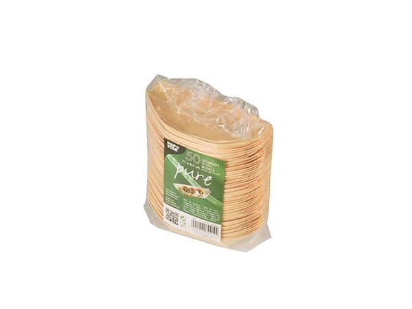 Papstar 84414, Kulho, Ovaali, Puu, Luonnollinen, Yksivärinen, 50 kpl