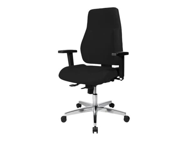 TOPSTAR P91 - Työtuoli - työpöytä - käsinojat - kääntyvä - polyesteri - musta