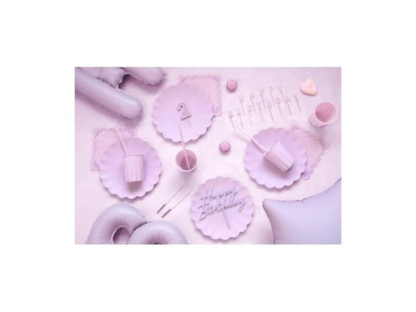 Syntymäpäiväkynttilät tavallinen violetti 14cm 12kpl