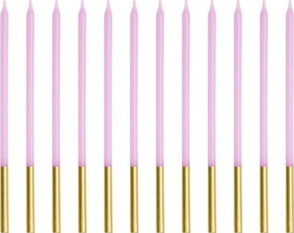 Syntymäpäiväkynttilät tavallinen violetti 14cm 12kpl