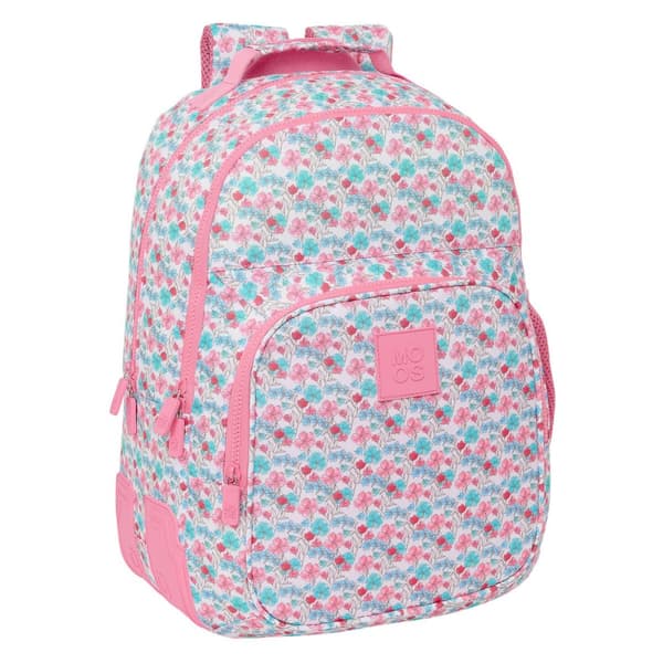 School Bag Moos Flores 32 x 42 x 15 cm