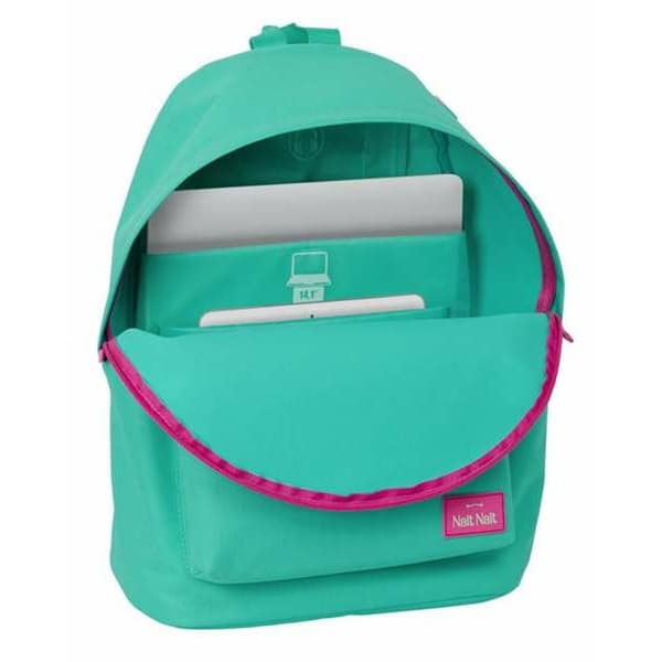 Laptop Backpack Nait Nait Green 31 x 41 x 16 cm 14,1"