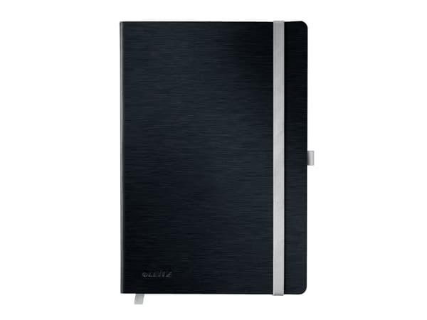 Leitz Style notesbog A5 linjeret med softcover Satin sort