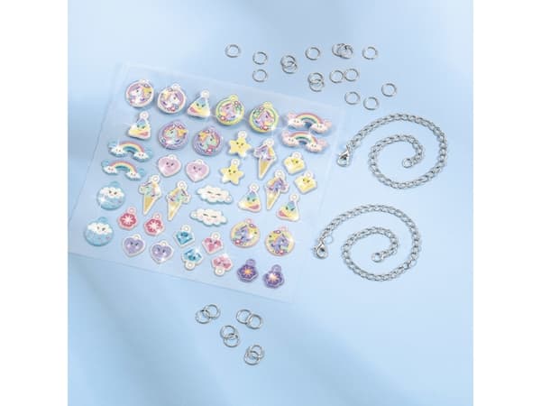 Totum Unicorn Puffy Charm Bracelets, Children''s jewellery bracelet making kit, 3 År, Multifärg