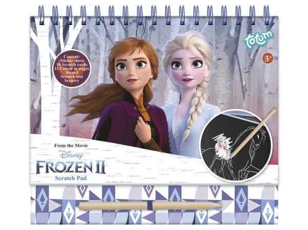 Totum Disney Frozen 2 Scratch Book, Children''s scratch card, 3 År, Multifärg