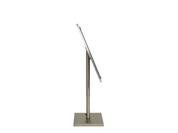 Securit® GLASS STAR Informationsdisplay 85 för 4xA4, valnöt - komplett sats
