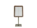 Miniatyrbild 1 av 5: Securit® GLASS STAR Informationsdisplay 85 för 4xA4, valnöt - komplett sats