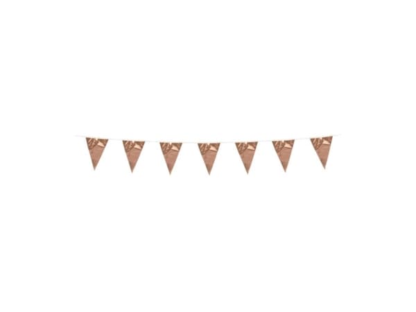 Mini rose gold metallic vimpelguirlande