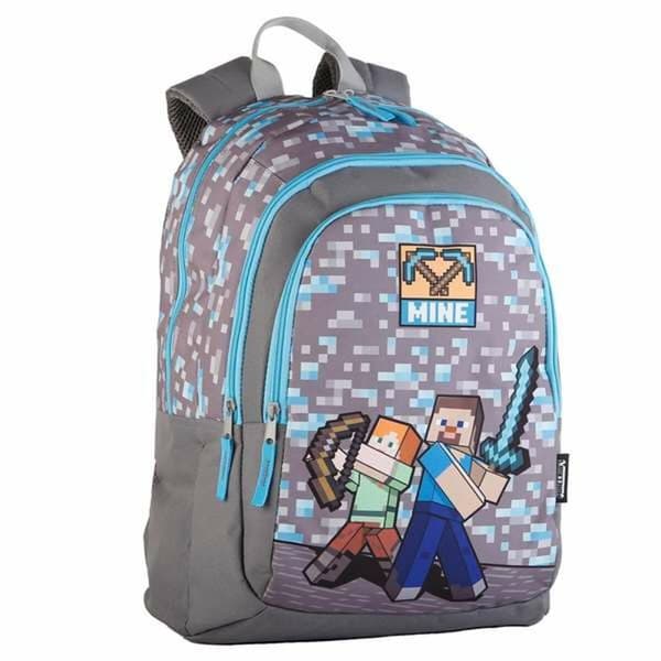 School Bag Minecraft Grey 44 x 30 x 20 cm