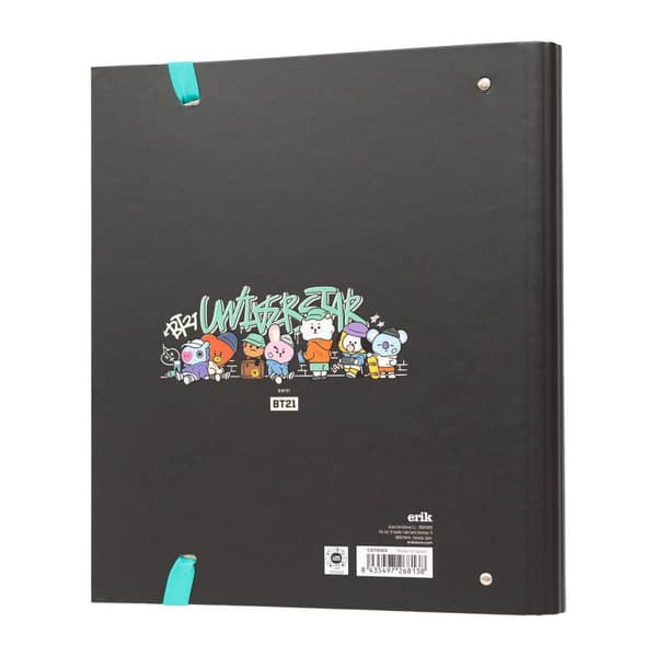 BT21-StreetMoodkollektionA4ringbindmedark(4ringe,gummibånd)