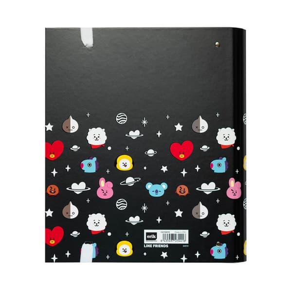 BT21-Mapp/ringpärmmedelastisktband(4ringar)