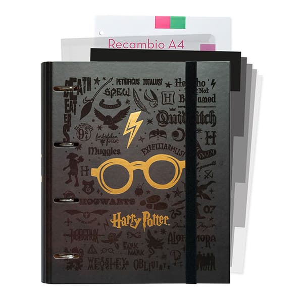 HarryPotter-A4kortfil(4ringe,elastik)