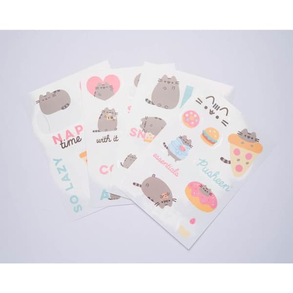 Pusheen-Etsætmed16klistermærkertilenbærbar/smartphonefraFoodie-kollektionen