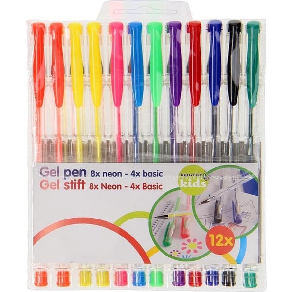 Topwrite-Gelpennset(8neon+4standard)
