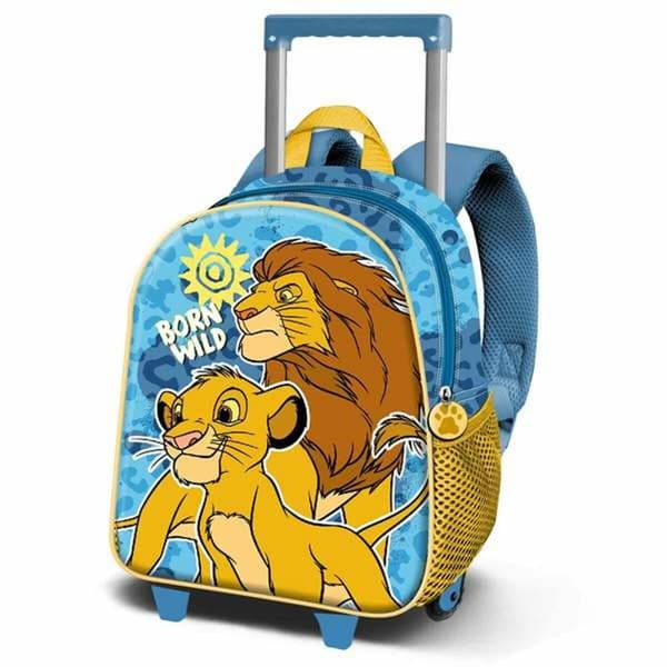 School Rucksack with Wheels The Lion King 3D