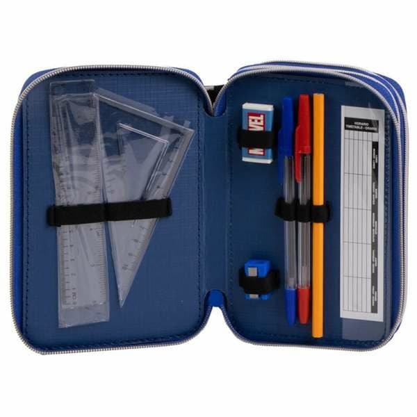 Pencil Case The Avengers Black 12,5 x 6,5 x 19,5 cm