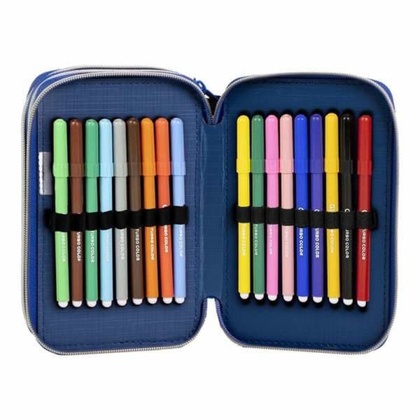 Pencil Case The Avengers Black 12,5 x 6,5 x 19,5 cm