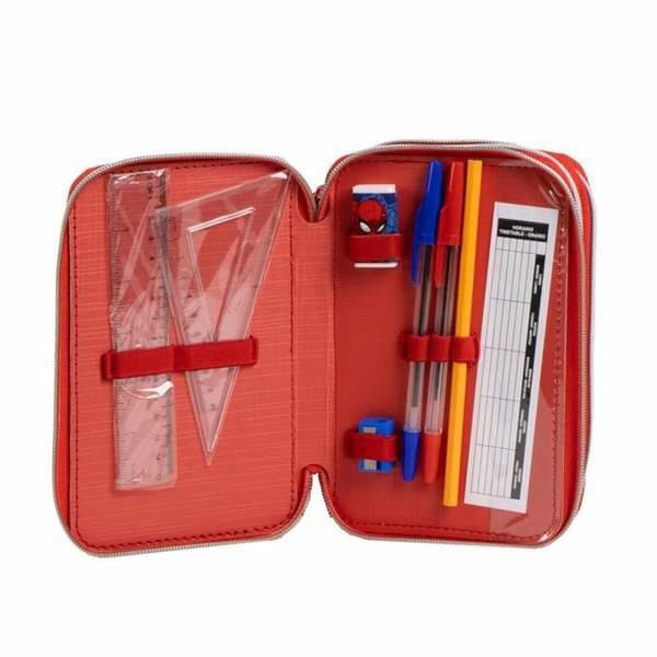 Pencil Case Spider-Man Blue 12,5 x 6,5 x 19,5 cm