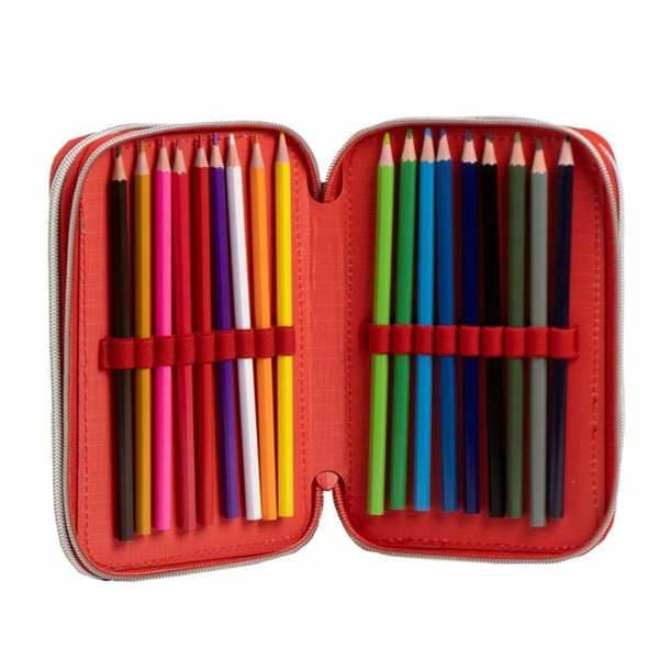 Pencil Case Spider-Man Blue 12,5 x 6,5 x 19,5 cm