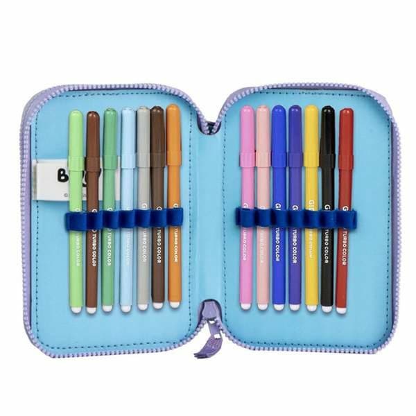 Pencil Case Bluey Light Blue 12,5 x 19,5 x 4,5 cm
