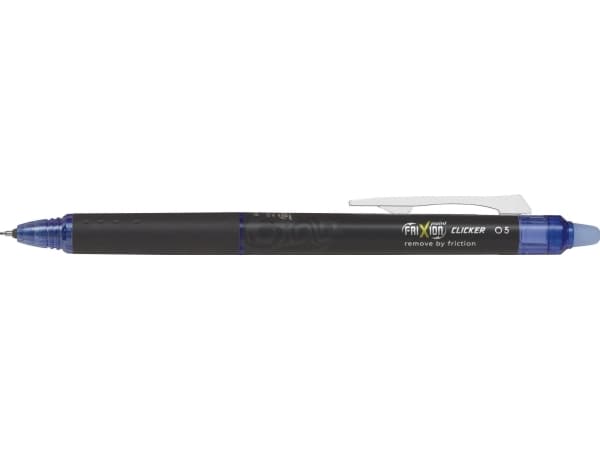 Pilot FriXion Point Clicker, Indragbar gelpenna, Blå, Svart, Blå, Fin, 0,25 mm, 0,5 mm