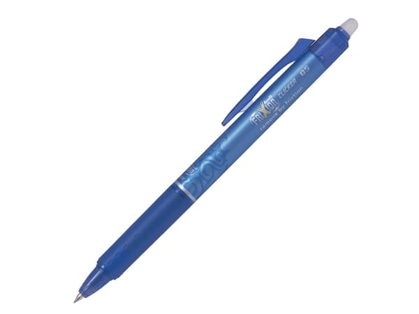 Pilot FriXion Point Clicker, Indragbar gelpenna, Blå, Svart, Blå, Fin, 0,25 mm, 0,5 mm
