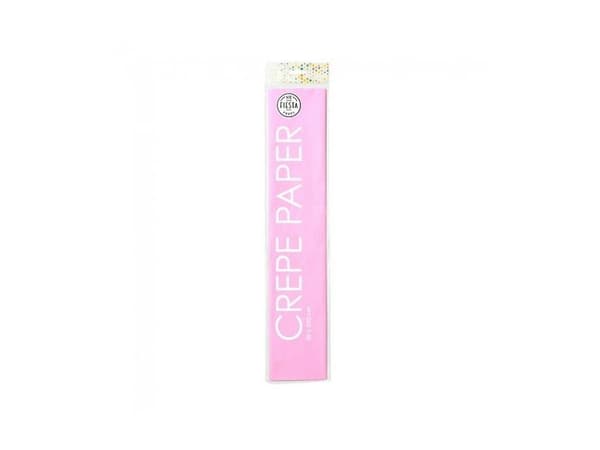 Kreppat papper, rosa