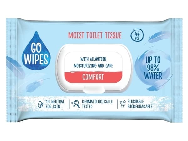 GOWIPES WET WC PAPER COMFORT 44PCS
