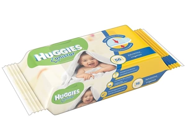 Huggies Unistar, 56 styck, Plastpåse