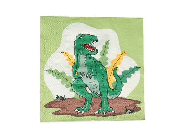 Dinosaur servietter, 16 stk