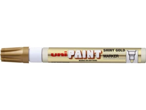 Uni Mitsubishi blyant Oil Marker Gloss PX-20, gull (PX-20 GLASS GOLD)