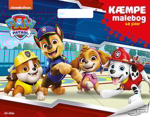 Paw Patrol - HUGE värityskirja (värityskirja kahvalla)