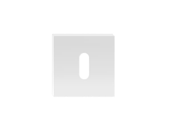 Metal_Bud Door Keyhole Square White Qubik