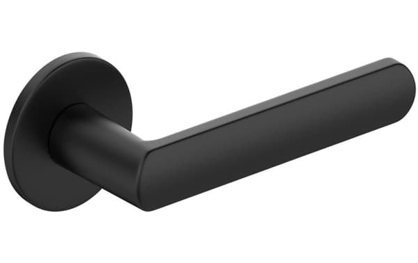 Metal_Bud Handle Door Luna R Slim Black