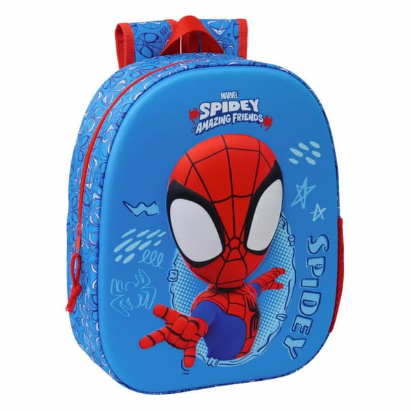 School Bag Spider-Man Red Navy Blue 27 x 33 x 10 cm